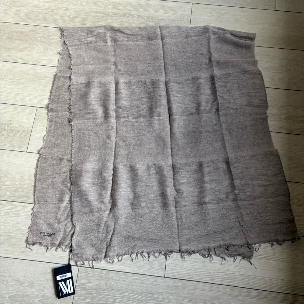 NWT MM LaFleur Panel Scarf Mauve-Gray One Size